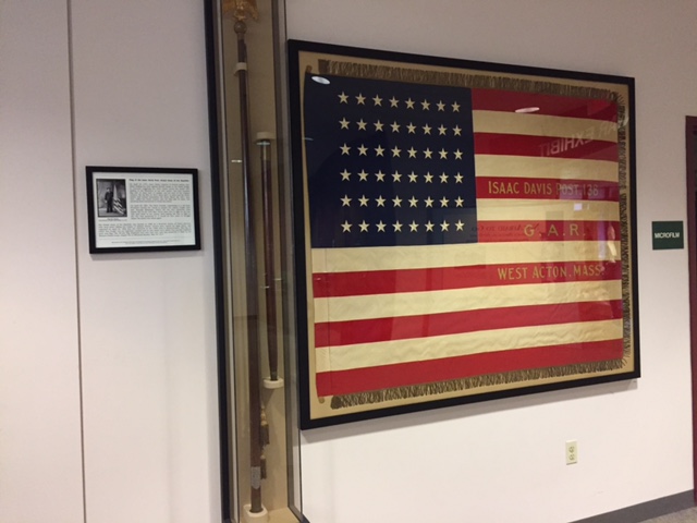 GAR Flag in the Memorial Library
