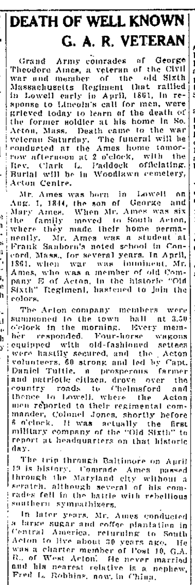 Obituary, Lowell Sun