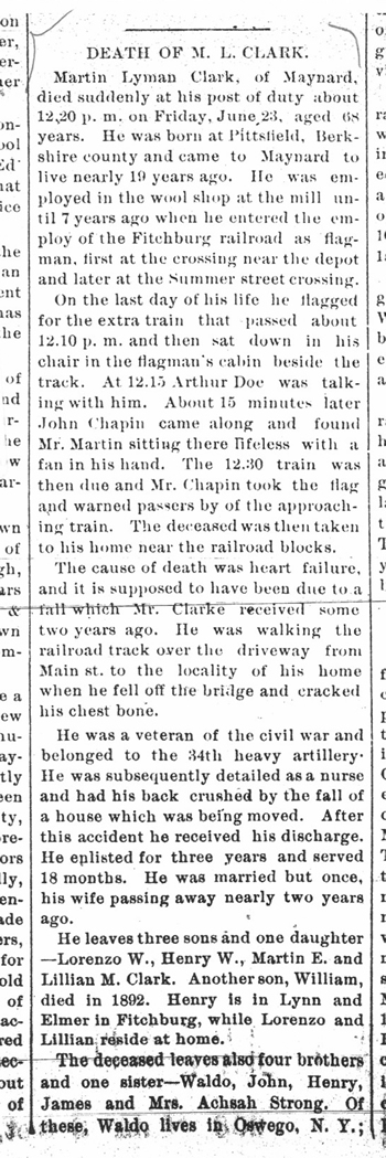 newspaper clipping