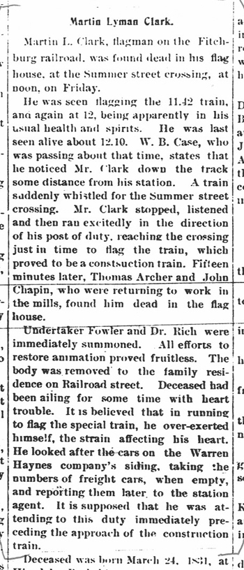 newspaper clipping