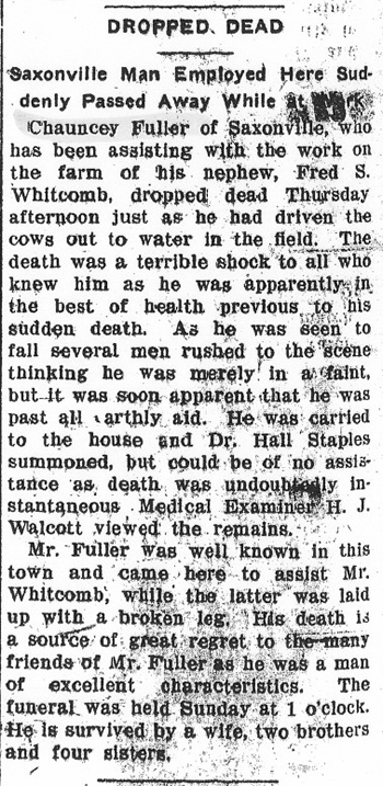 newspaper clipping