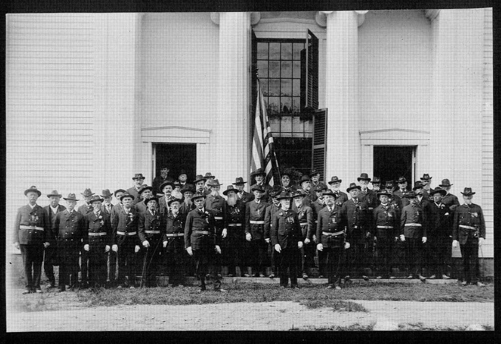 GAR in 1900 in front of the Acton Memorial Library