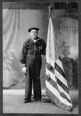 Otto M. Geers, Color Bearer of Isaac Davis Post G.A.R.